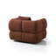 Fauteuil d'appoint pivotant capitonné Premier