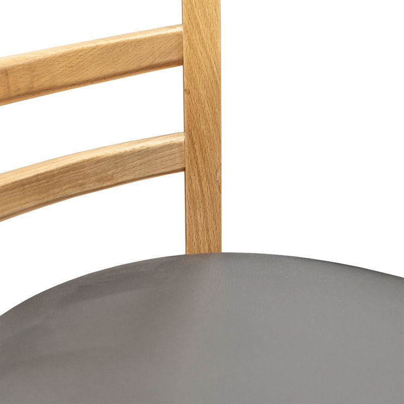 Chaise d'appoint à dossier échelle - Naturel, Naturel, 4