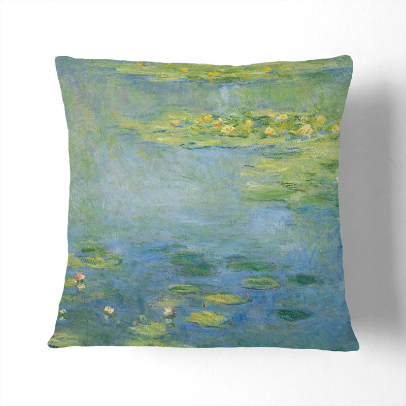 Water Lilies Lily Pond Vol.28 Scatter Cushion, 55cm H x 55cm W x 20cm D