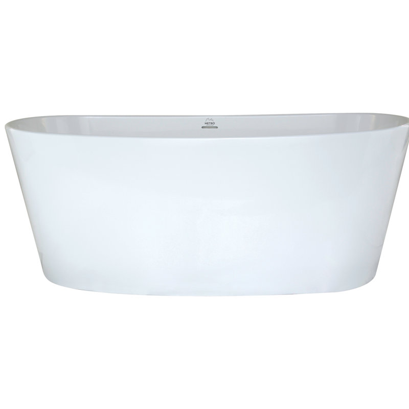 Newbury 62'' L Soaking Bathtub, Matte White