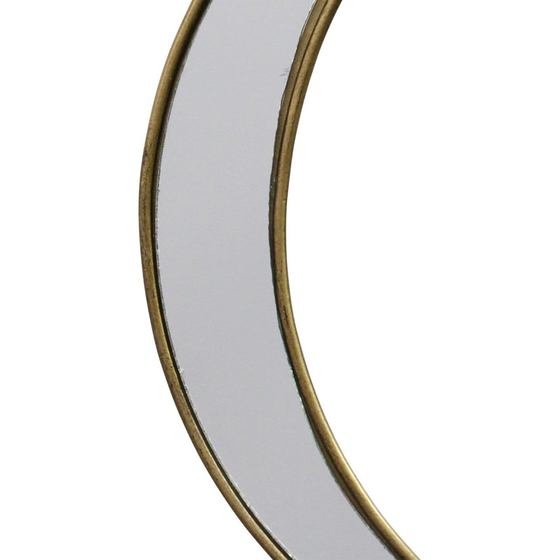 Petit miroir mural Boho Moon Phases, doré, 5 pièces