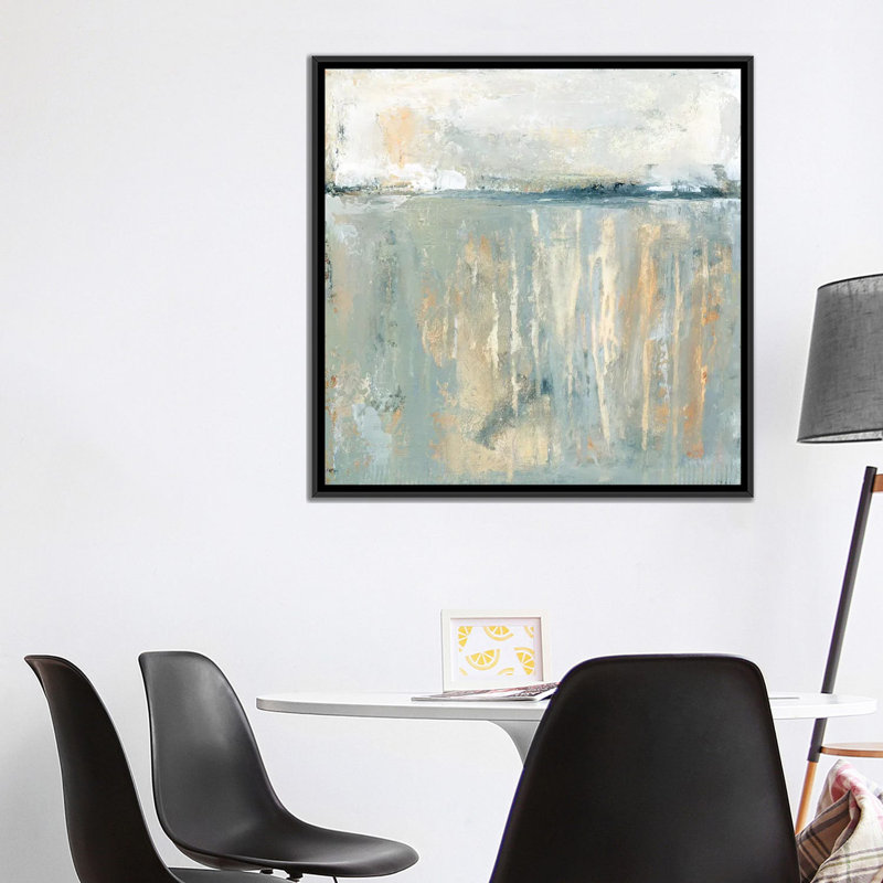 «Brighter Days» par Carol Robinson - reproduction imprimée, Toile avec cadre noir, H 37 po x l 37 po x P 1,5 po, Aucun mat