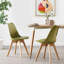 Thomasin Modern  Scandinavian Minimalist Dining Chairs with Faux Leather Cushions and Solid Wood Legs - Side Chair for Dining Room Kitchen Office-188020920-260027891