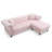 Nola Velvet L-Shaped Sectional Reversible-1393727334