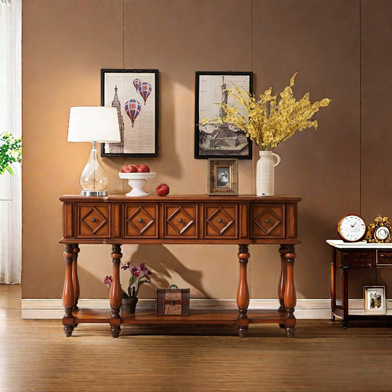 Commode décorative American Country Style, Brun / brun foncé