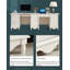 Bureau double blanc moderne et minimaliste
