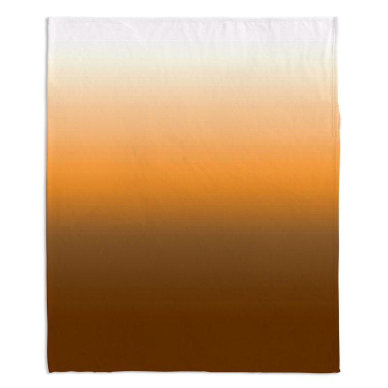Jeté Sienna, l 68 po x L 80 po, Brun / Orange