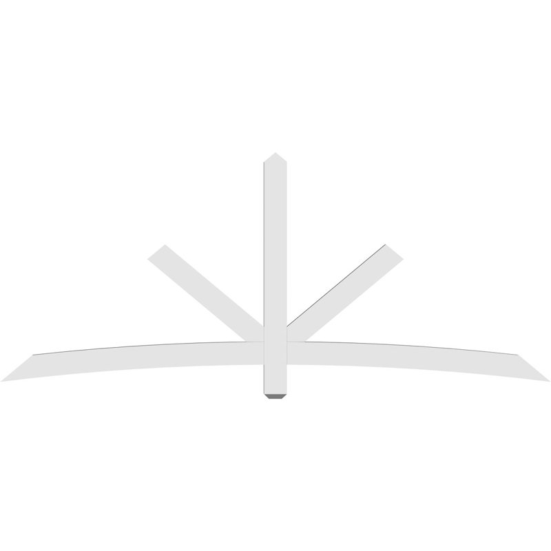 Support de pignon Alberta Alberta, H 40 po x l 96 po (pas : 10/12), P 2 po x F 4 po, PVC