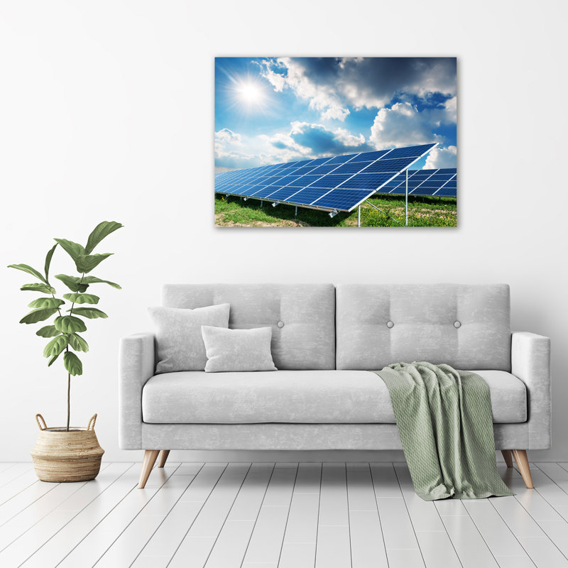 Solar Batteries - Wrapped Canvas Print