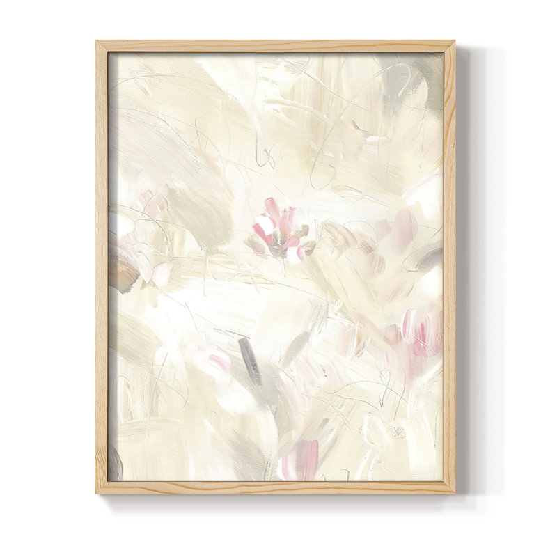 «Soft Abstraction II», reproduction encadrée - bois massif, H 30 po x l 24 po