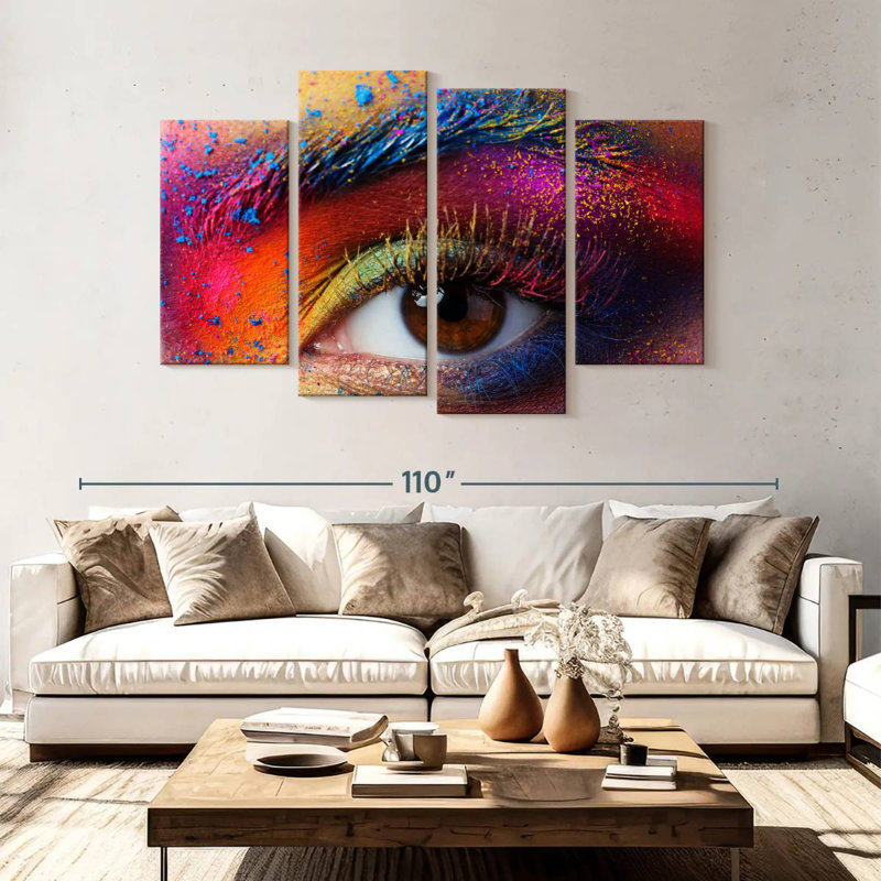 Shuttleworth Rainbow Eye Makeup, 54" H x 84" W