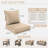 Outdoor Deep Seating Cushion Set Indoor And Outdoor Seat / Back Cushion, Available In 4 Sizes-929802338-929802340