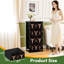 Commode de rangement verticale 4 tiroirs Boho