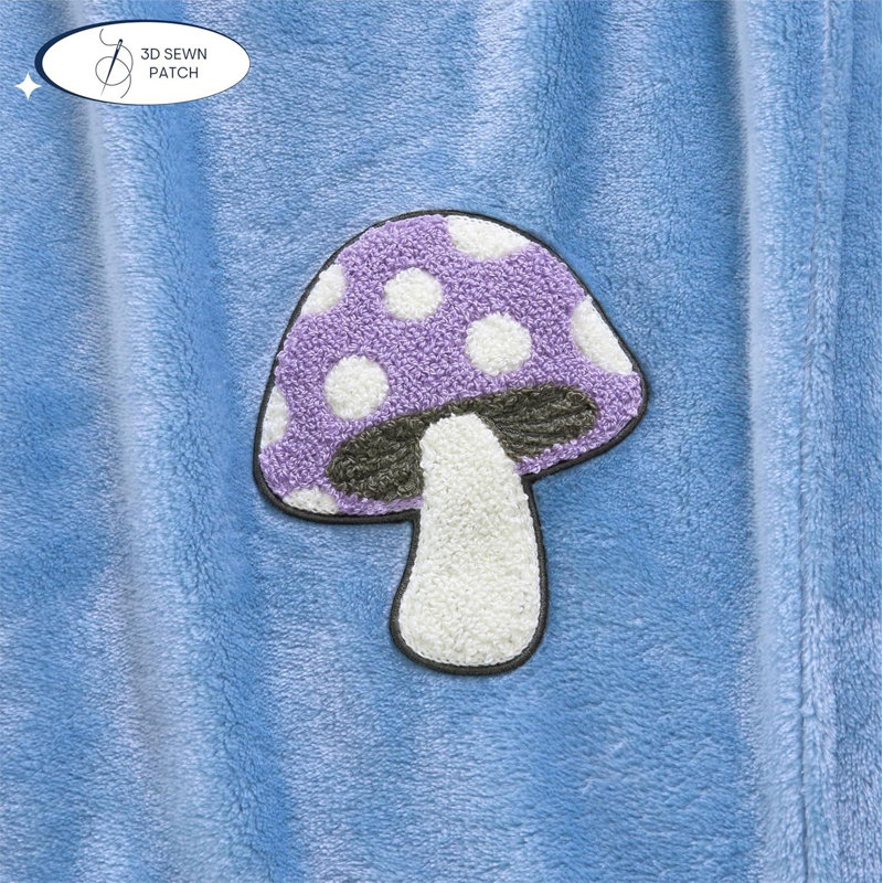 Aeropostale Soft Plush Throw Blanket, Blue