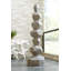 Faceted Rock Column Sculpture