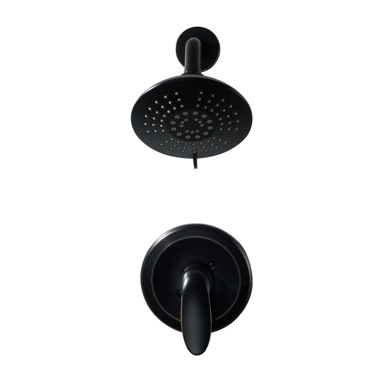 Single Handle 5-Spray Patterns Shower Faucet With High Pressure Shower Head, Oil Rubbed Bronze