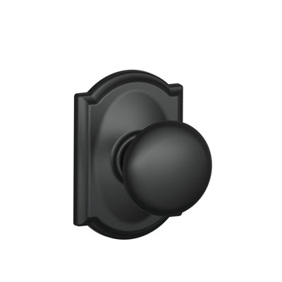 Plymouth Knob with Camelot Trim Non-Turning Lock