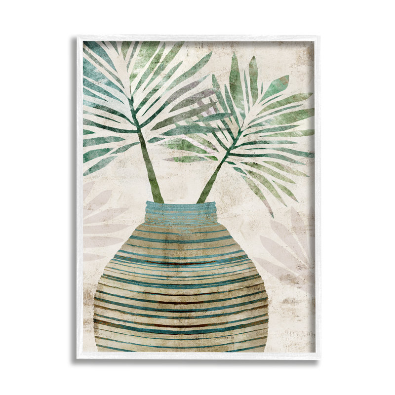 «Rustic Boho Botanicals» sur bois par Flora Kouta, Giclée encadrée blanc bord de mer, H 14 po x l 11 po x P 1,5 po