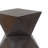 Concrete Side Table With Rustic Hand-Carved Texture And Unique Symmetric Form – Weather-Resistant Accent For Patio, Garden, Or Balcony-1326738298