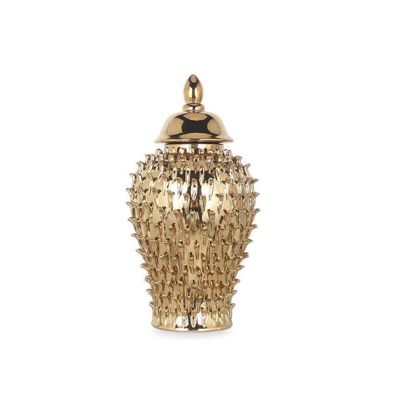 Urnes et pots décoratifs en céramique faits à la main Sherie, H 18,9 po x l 9,4 po x P 9,4 po