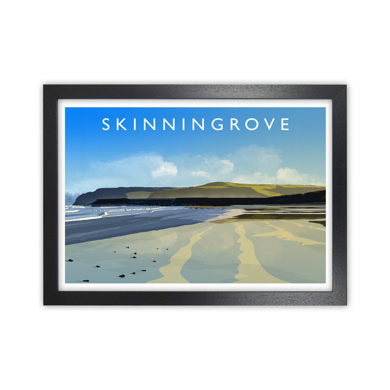 Skinningrove 2 by Richard O'Neill - Print, Black Framed, 46cm H x 63cm W x 3cm D