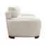 Chaise Edrice, cuir fleur ivoire