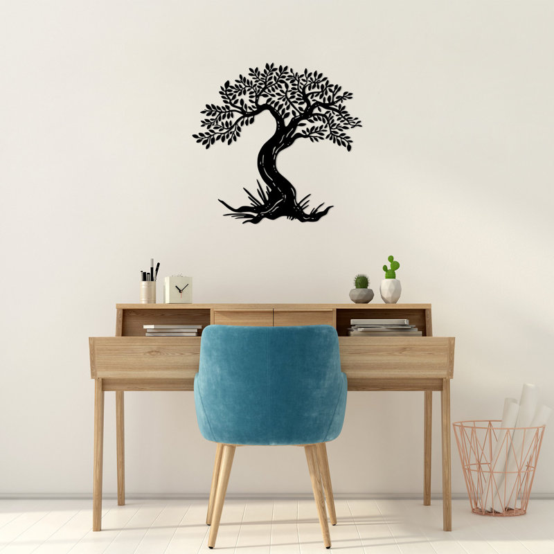 Stylish Black Metal Wall Accessory, 27.6 x 28.7 inches | 100% Durable Metal, Thickness: 0.06 inches | Perfect for Home Décor, Easy to Hang, Modern Design for Living Room & Office Spaces
