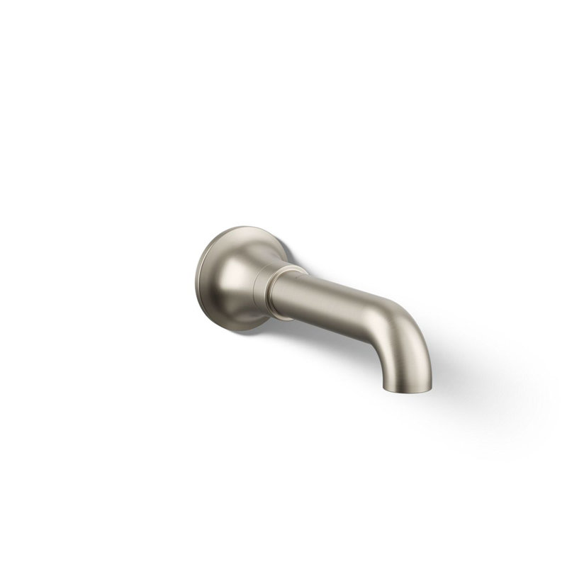 Tone Wall-Mount Non-Diverter Bath Spout, Vibrant Brushed Nickel