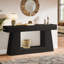 Console étroite en bois manufacturé avec tablettes-1624282347