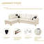 Canapé modulaire en cuir 2 pièces Bawan-2074801190-2074801171