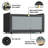 Bread Box For Kitchen Countertop,Large Modern Bamboo Bread Box With Window Bread Storage Container,(Black)