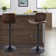 Almeida Swivel Upholstered Adjustable Height Bar & Counter Stool with Metal Frame