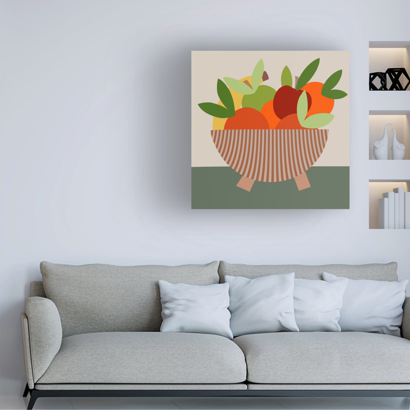 «Graphic Fruit Bowl I» sur, H 14 po x l 14 po