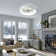 20'' Dianeshia Flush Mount Dimmable Ceiling Fan with LED Lights