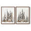 Rustic Evergreens I-Premium Framed Print -Ready to Hang - No Nails Required - No Nails Required-1275830708-1275830665