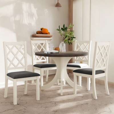 4 - Person Dining Set,Round Table Top,dining table set,dining room set