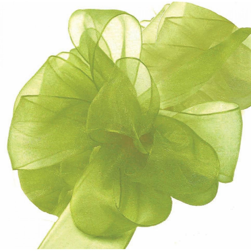Ruban en mousseline de soie 5/100 po X100Yds, Vert