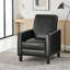 Fauteuil inclinable rembourré 27,5 po avec pieds en hêtre massif-130363518-130363395