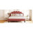 Charming Velvet Upholstered Platform Bed With Artistic Headboard For Cozy Sleep-399015318-399015321