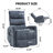 Heat Massage Manual Recliner Chair With Rocker And Swivel In Fabric For Living Room-951928853