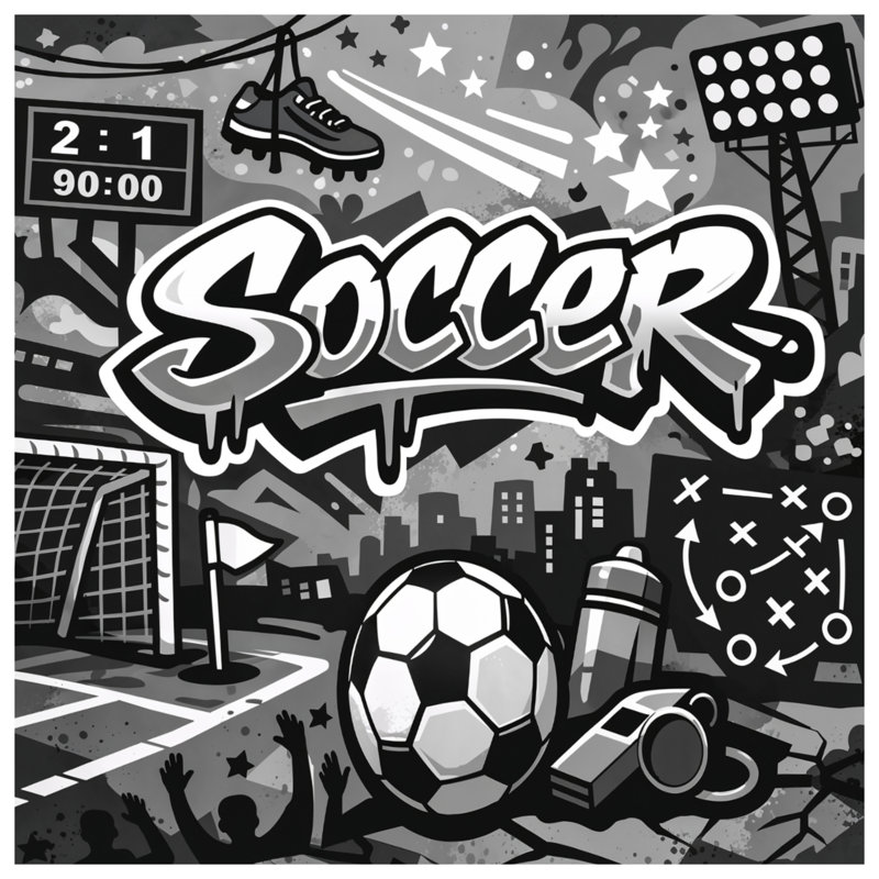 Housses de couette monochromes de soccer, Très grand lit