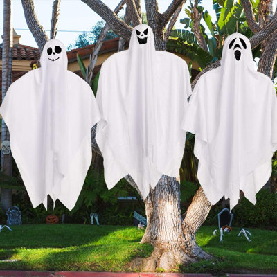 Piquet de jardin d'Halloween Ghost Face
