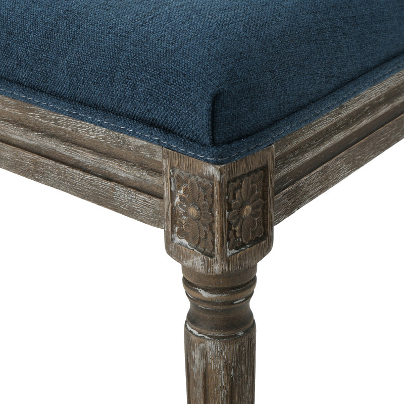 2 chaises de salle à manger bleu marine - Tissu, support bleu solide (2) Élégant et pratique, Marine