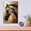 «Brown Horse» par Andreas Magnusson, art mural en verre acrylique-1807525098