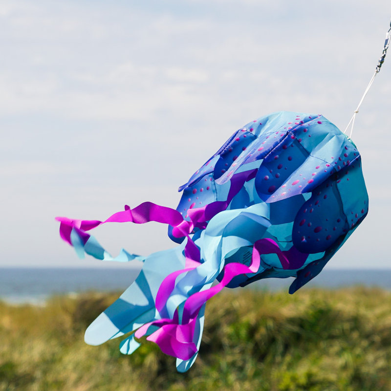 18-inch Blue Jellyfish 3D Windsock