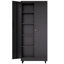 Armoire de rangement de garage avec roulettes et serrure, armoire en métal robuste de 71 pouces, 4 tablettes réglables (180 lb chacune), sécurité verrouillable à 3 points, pour l'organisation d'outils dans le garage, atelier, bureau