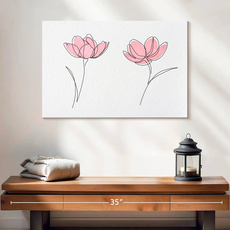 «Harnek Simple Lily Flowers», art numérique, H 16 po x l 24 po