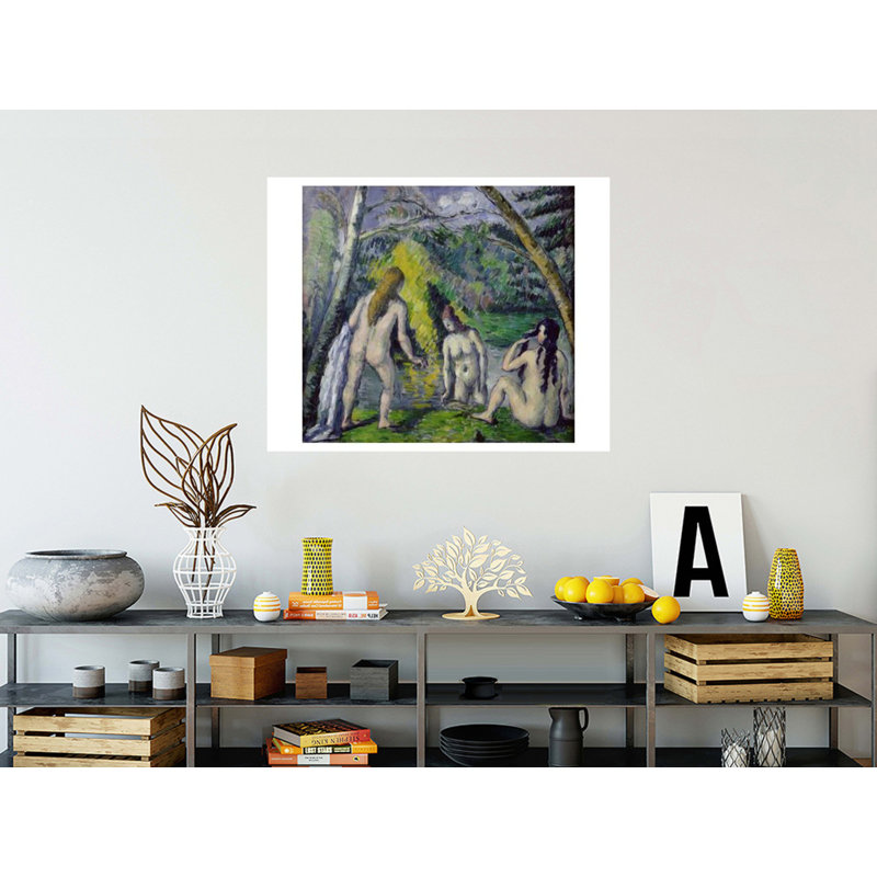 The Three BathersPaul Cézanne Giclee Print, 32" H x 40" W