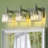 Taevion 3 - Light Sage Green Dimmable Vanity Light with Crystal Shade-394753326