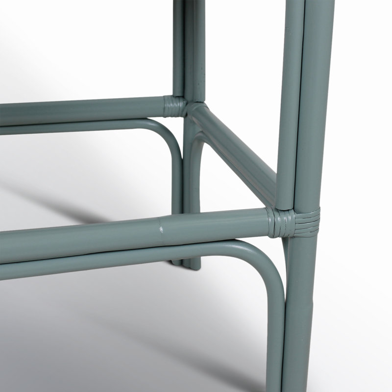 Tabouret Fulton, Siège beige / cadre vert écume de mer, Tabouret de bar (siège d'une hauteur de 30 po)